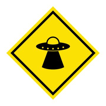 Ufo Warning Sign PNG Transparent Images Free Download | Vector Files | Pngtree