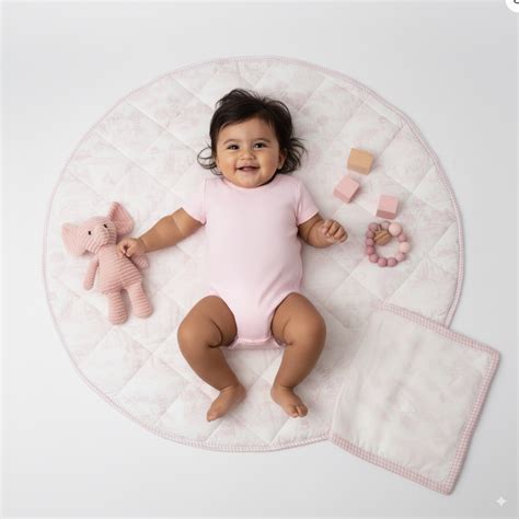 Pink Toile Playmat – The Pillow Company Kids