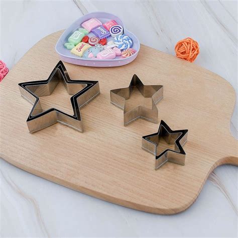 TTSAM 6-Piece Stainless Steel Star Cookie Cutters Set - India | Ubuy
