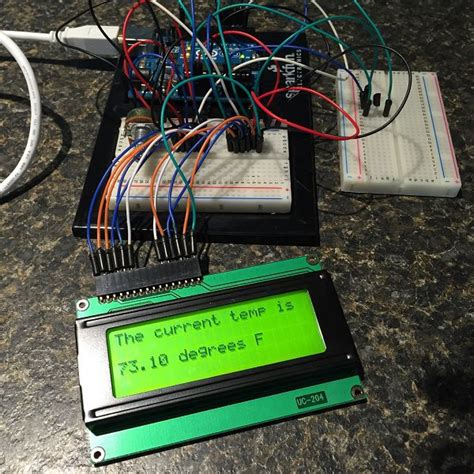 Image result for Arduino Temp Sensor LCD