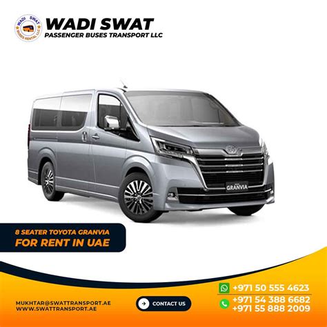8 Seater Car Rental – Toyota Granvia – Wadi Swat Bus Rental Dubai LLC