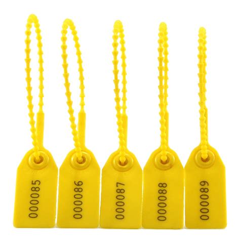 Buy Plastic Security Seals Anti- Tamper Tags Numbered Zip Ties for Fire ...