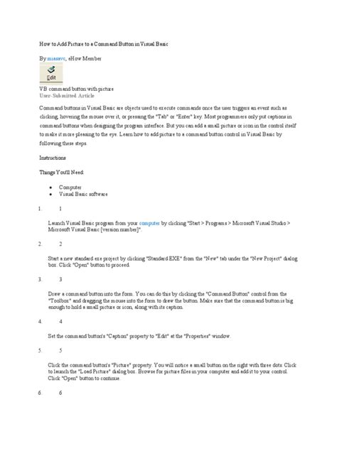 Image result for Visual Basic Command Button Code