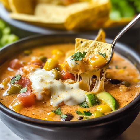 Amazing Creamy Chicken Taco Soup for a Cozy Evening