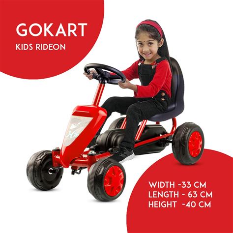 Baybee Mini Cruiser Pedal Go Kart Racing Ride On Toy Car For Baby With ...