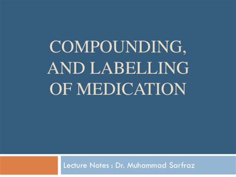 Image result for Compounding Label Examples
