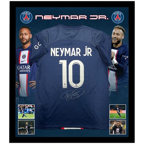 Soccer – Neymar Jr. Signed & Framed PSG Jersey | Taylormade Memorabilia ...