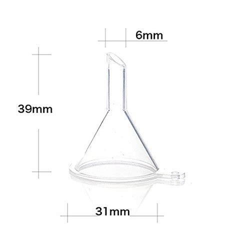 Bettli Small Clear Plastic Mini Funnels for Bottle Filling Perfumes ...