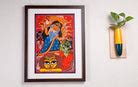 Buy Goddess Durga- Bengal Patachitra Painting - A3 Size Frame Online ...