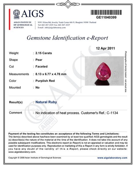 2.15-Carat Unheated Pear-Shaped Maroonish Red Ruby from Tanzania ...