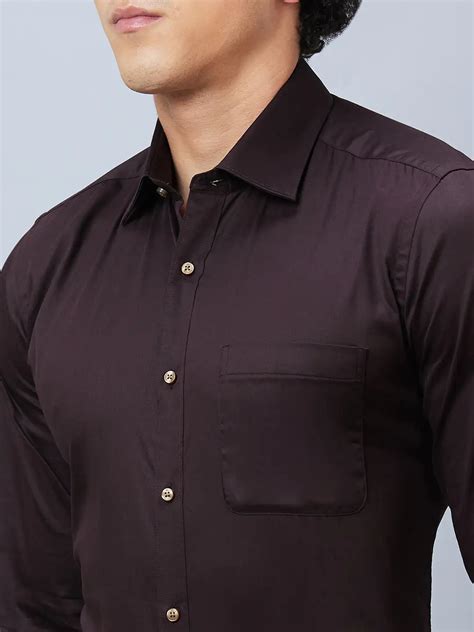 Raymond Men Brown Structure Slim Fit Cotton Shirt – MyRaymond