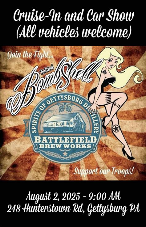 Battlefield Car Show, Battlefield Brew Works, Gettysburg, 2 August 2025 ...