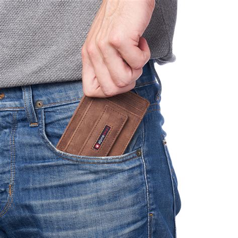 Buy AlpineSwiss Mens Leather Money Clip Magnet Front Pocket Wallet Slim ...
