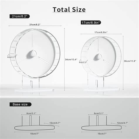 Buy BUCATSTATE Hamster Wheel Silent, 8.2inch Dual-Bearing Hamster ...