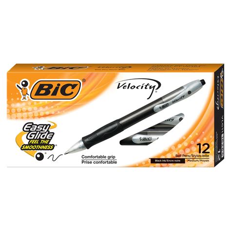 Snapklik.com : BIC Velocity Retractable Ballpoint Pens, Medium Point (1 ...