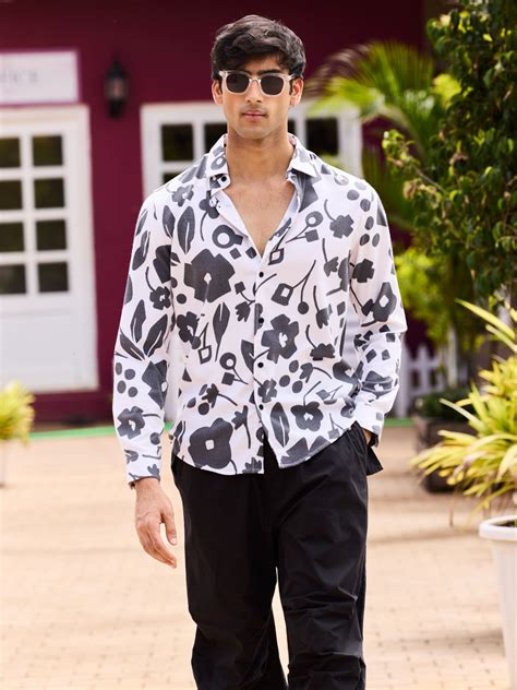 Self-Design Horizontal Striped Shirt – Vastrado