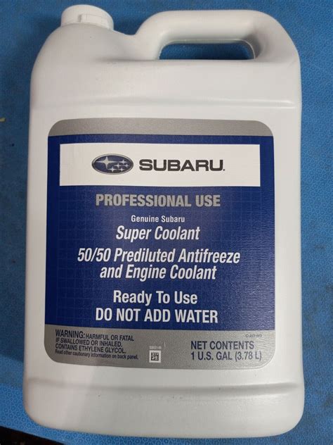 Genuine OEM Subaru SOA868V9270 Super Coolant Blue Antifreeze for sale ...