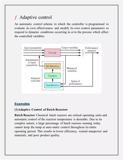 Process control examples and applications | DOCX