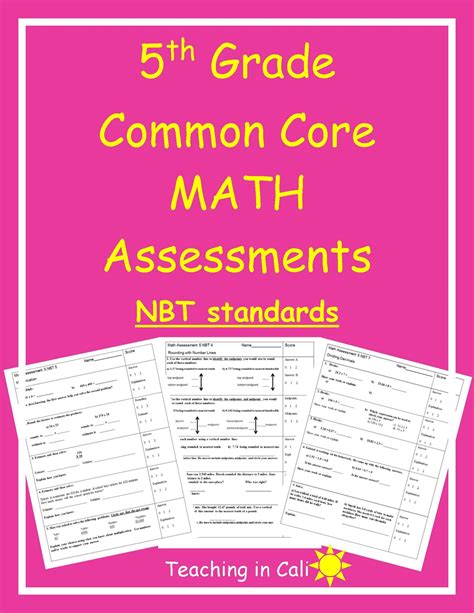 Nc Math Standards 5Th Grade