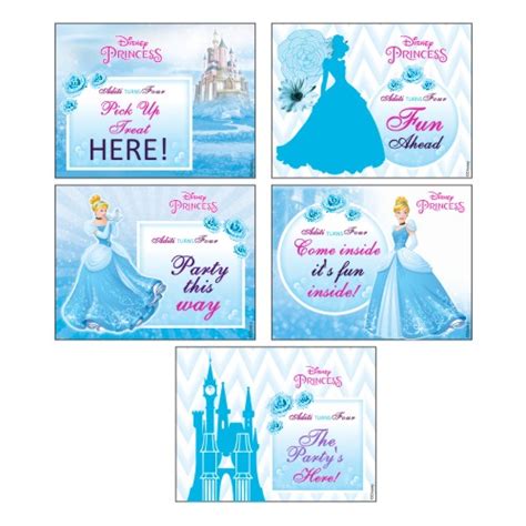 Cinderella Party Signs – PRETTY UR PARTY