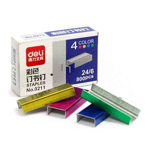 800pcs Mini Color Staples, 10#(for use in Max HD-10DF Stapler), 3/8 ...