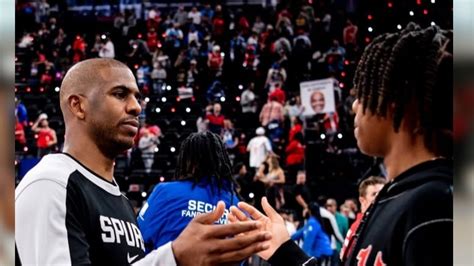 San Antonio Spurs' Chris Paul shares 5-word response to moment between ...