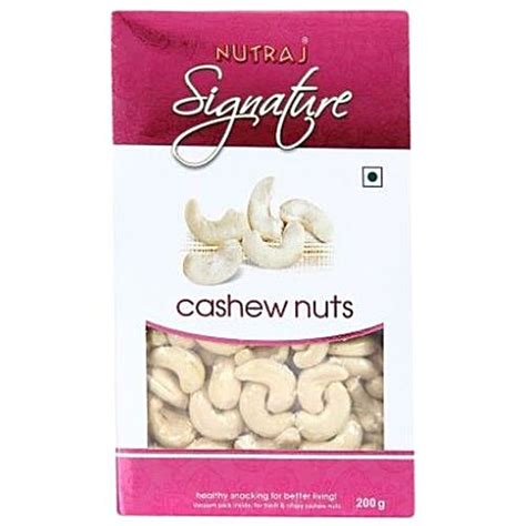 Buy Nutraj Dry Fruits - Signature Cashew Nuts (Plain) W240, Vacuum Pack ...