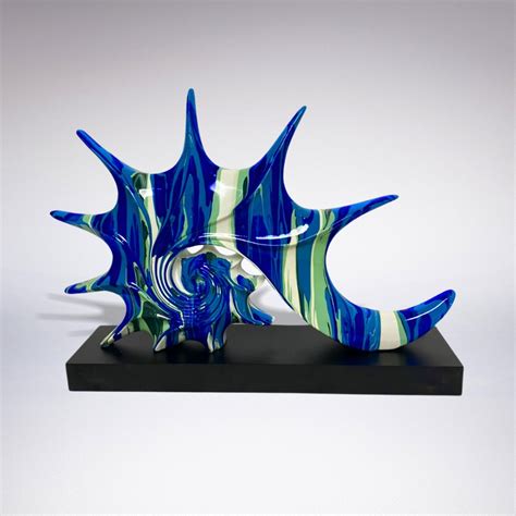 Escultura Decor Coral Coleção de Mil Azuis Horizontal