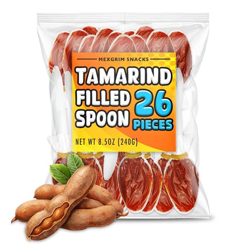Tamarind Candy Spoon Cucharitas- 26 pieces, Mexican Chile | Ubuy