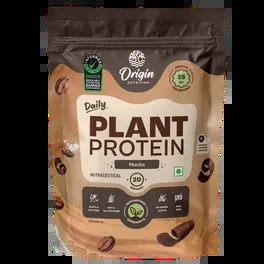 Buy Origin Nutrition Daily Plant Protein Mocha Flavour Powder, 800 gm ...