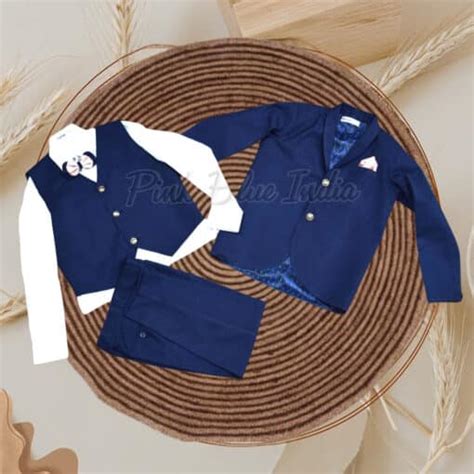 Party Wear 5 Piece Coat Suit for Boys Online India