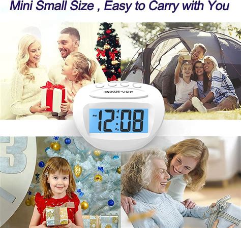 Buy ZEITHALTER LCD Digital Alarm Clock Battery Operated Only Small ...