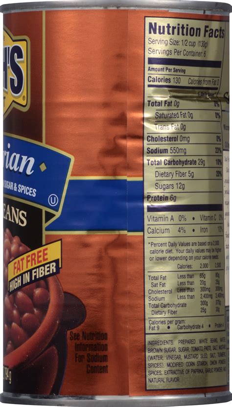 Bush S Best Vegetarian Baked Beans 28 Oz 12 Cans 039400016359