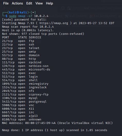 Image result for Kali Linux Nmap