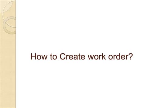 SAP Creating Works Order 的图像结果