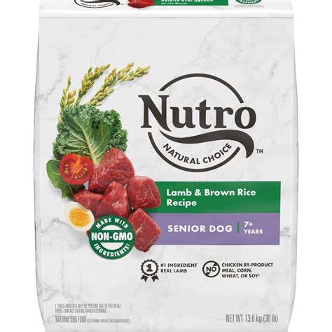 Nutro Dog Senior Lamb & Rice Recipe 30lb