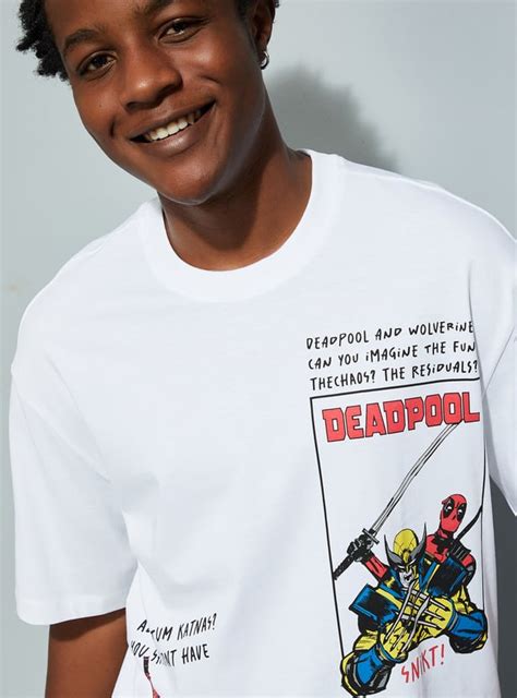 Buy URB_N Men Oversized Deadpool & Wolverine Printed T-shirt Online at ...