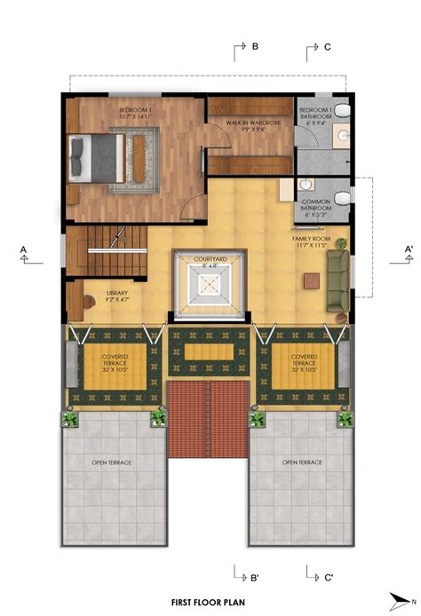 Floor Plans With Courtyard In Center
