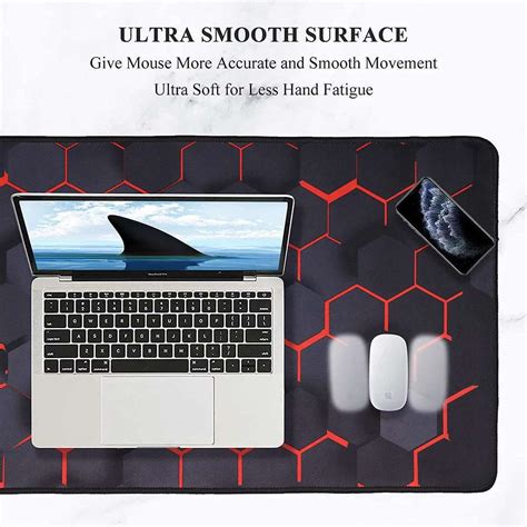 SEAGULL Large Extended XXL Gaming Mouse Pad with Non-Slip Rubber Base ...