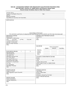 2013-2026 Form QW-483 - Blank Fillable Template | Fill Out, Print ...