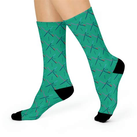 Nostalgic PDX Carpet Print Cushioned Crew Socks: Step up Your Footwear ...