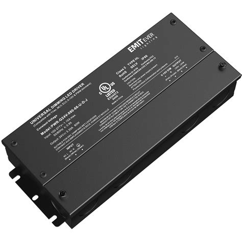 EMITEVER Dimmable Led Driver, 80W AC 110V-277V to DC 24V Transformer, 5 ...
