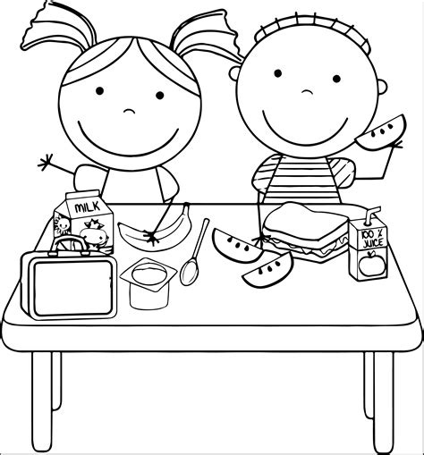 Lunch Menu Coloring 的图像结果