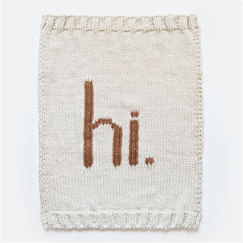 Hi. Knit Baby Blanket - Pecan – Penny Lane