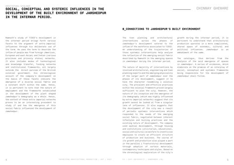 Social to Spatial - Jamshedpur's Interwar Development | CEPT - Portfolio