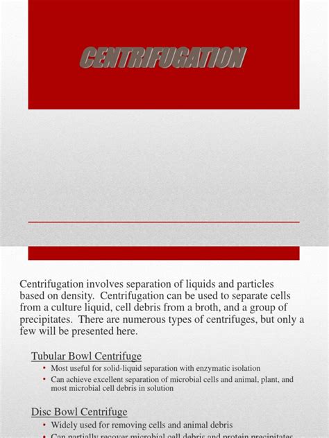 Centrifugation (Separation Processes) | PDF | Centrifuge | Centrifugation