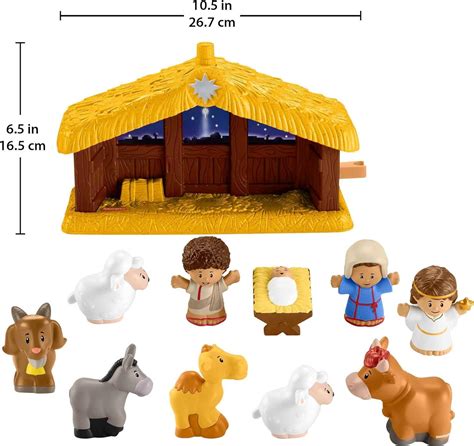 Fisher Price Little People Nativity Playset for Toddlers Stable with 10 ...