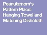 Image result for Easy Hanging Towel Pattern