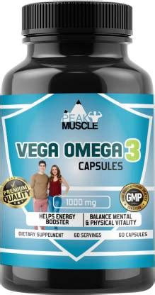Peak Muscle Omega3+ triple strength + D3 omega 3 & 253mg DHA per daily ...