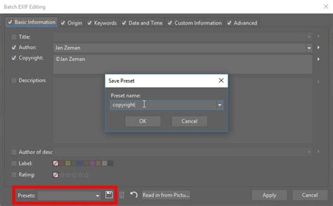 EXIF Metadata 的图像结果